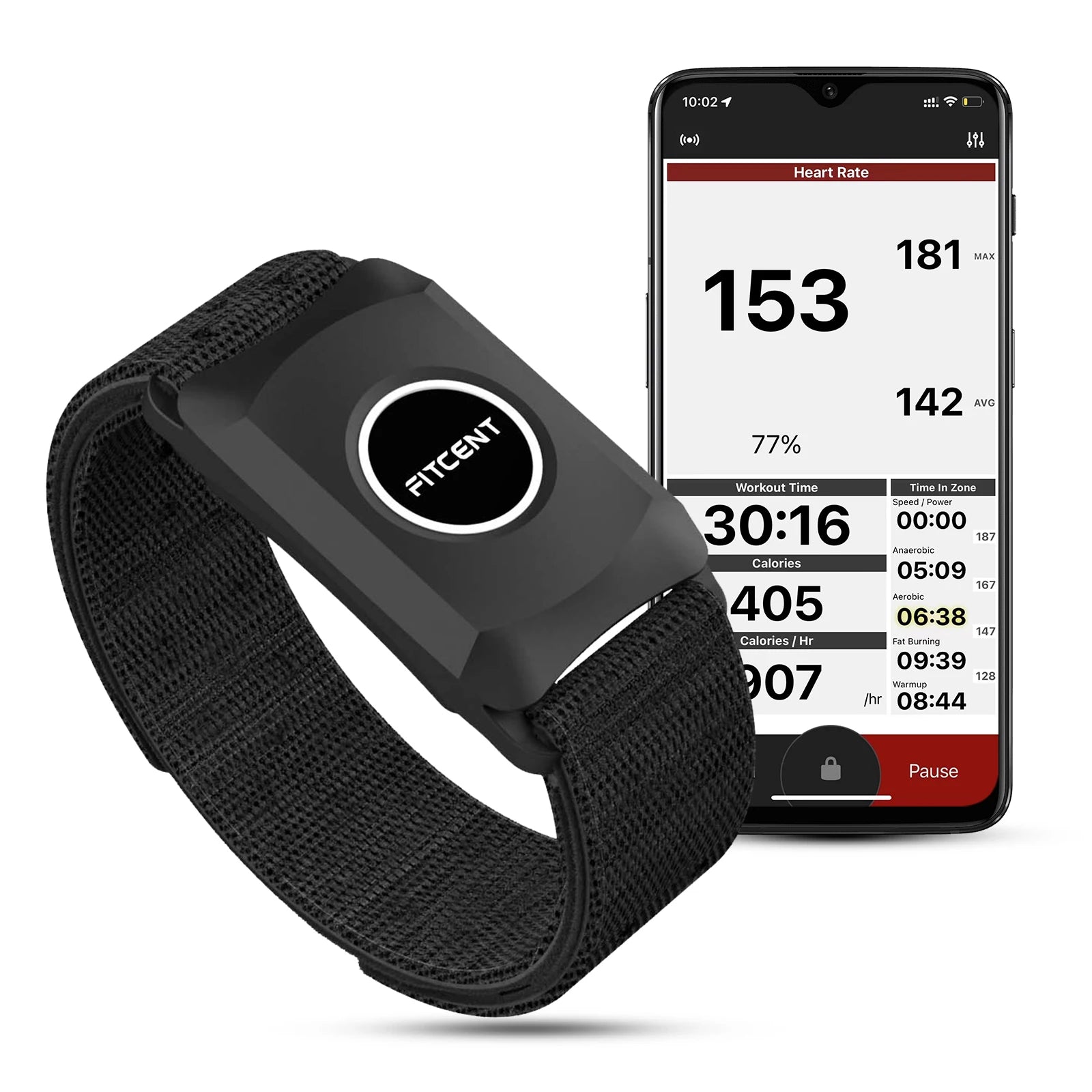 Cardiofréquencemètre en Brassard – Capteur de Fréquence Cardiaque ANT+ & Bluetooth Étanche IP67