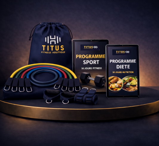 Pack Elastique Poignet et Sangles + Programme entrainement 30j + Programme diète 30j